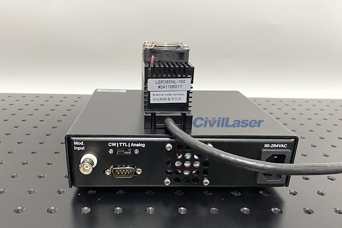 385nm semiconductor laser